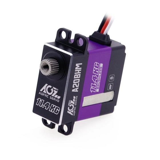 Original AGFRC A20BHM 0.068sec Fast Response 11.4kg Super Torque Brushless Motor Steel Gear Programmable Mini for RC Cars
